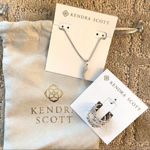 NIB Kendra Scott Stormie Necklace Zoe Ring Set